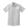 Short Sleeve Striped Industrial Work Shirt Thumbnail